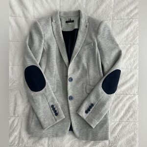 Tommy Hilfiger Gray Blazer with Navy Accents - Size 8